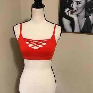 Red /Orange Bathing Suit Top